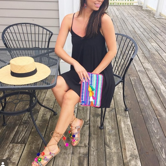 Steven By Steve Madden Elli Colorful Embroidered 3 Way Clutch, Pink Multi - Picture 9 of 9